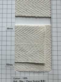 6260 棉雪松編織帶（1mm厚）[緞帶/絲帶帶繩子] 丸進（丸進） 更多照片