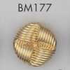 BM177 ABS樹脂製 鍍層鈕扣