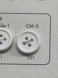 CM5 聚酯纖維Ceciel 霧面紐扣[鈕扣] 大阪鈕扣（DAIYA BUTTON） 更多照片