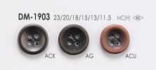 DM1903 夾克和西裝的4 孔金屬鈕扣
