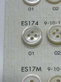 ES174 DAIYA BUTTONS紐扣聚酯纖維仿貝殼[羈扣] Osaka Plastic Industries（DAIYA BUTTON） 更多照片