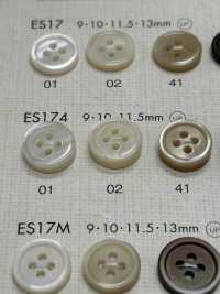 ES174 DAIYA BUTTONS紐扣聚酯纖維仿貝殼[羈扣] Osaka Plastic Industries（DAIYA BUTTON） 更多照片