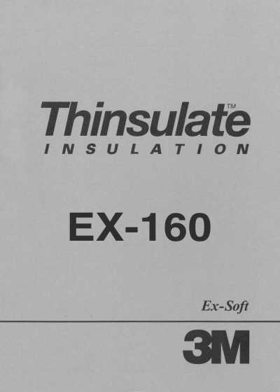 EX160 3M™ Thinsulate™ Ex-Soft 160g/m²