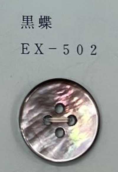 EX502 四孔 帶邊 貝殼鈕扣