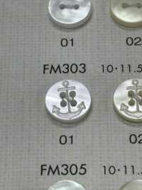 FM303 DAIYA BUTTONS紐扣聚酯纖維仿貝殼[鈕扣] 大阪鈕扣（DAIYA BUTTON） 更多照片