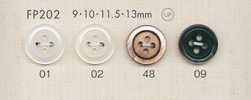 FP202 DAIYA BUTTONS 仿貝殼聚酯纖維鈕扣