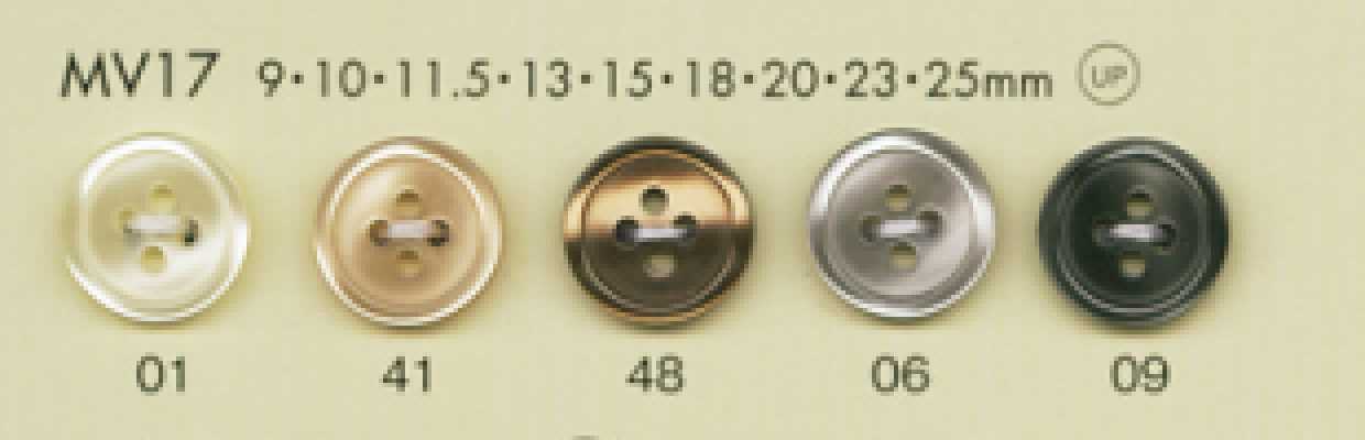 MV17 DAIYA BUTTONS 仿貝殼聚酯纖維鈕扣