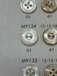 MY134 DAIYA BUTTONS紐扣聚酯纖維仿貝殼[羈扣] Osaka Plastic Industries（DAIYA BUTTON） 更多照片