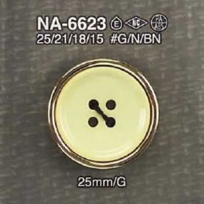 NA6623 尼龍樹脂/ABS樹脂製 正面四孔鈕扣