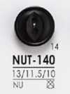 NUT140 帶 2 個前孔的鈕扣，由椰殼製成