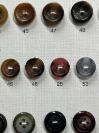 OP219 彩色水牛風格 4 孔聚酯纖維紐扣[羈扣] Osaka Plastic Industries（DAIYA BUTTON） 更多照片