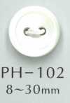 PH102 帶2 個孔邊框的貝殼鈕扣