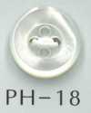 PH18 4孔空心貝殼鈕扣