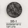 SB1 黑蝶貝製 正面四孔鈕扣