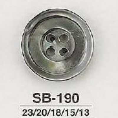 SB190 黑蝶貝製 四孔鈕扣