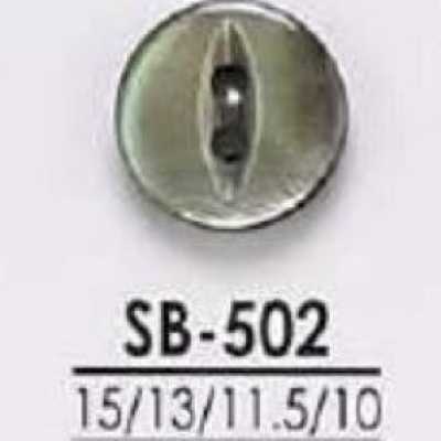 SB502 黑蝶貝製 明孔兩孔鈕扣