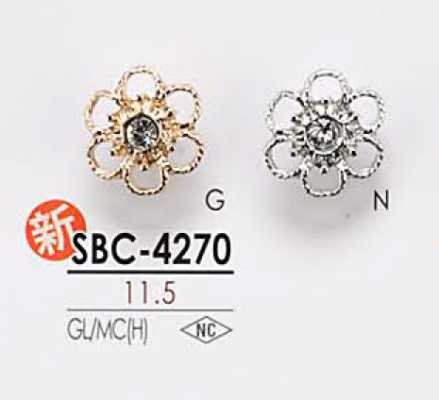 SBC4270 花形圖案金屬鈕扣