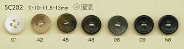 SC202 DAIYA BUTTONS 耐衝擊HYPER DURABLE系列 仿水牛角聚酯纖維鈕扣