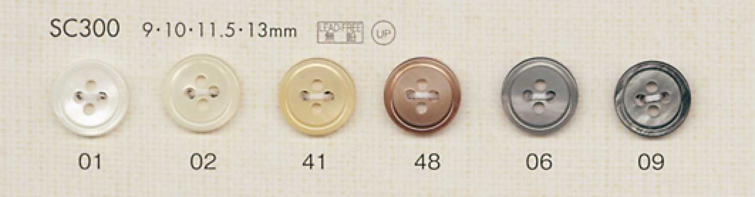 SC300 DAIYA BUTTONS 仿貝殼聚酯纖維鈕扣