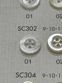 SC302 DAIYA BUTTONS紐扣聚酯纖維仿貝殼[羈扣] Osaka Plastic Industries（DAIYA BUTTON） 更多照片