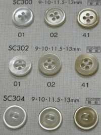 SC302 DAIYA BUTTONS紐扣聚酯纖維仿貝殼[羈扣] Osaka Plastic Industries（DAIYA BUTTON） 更多照片