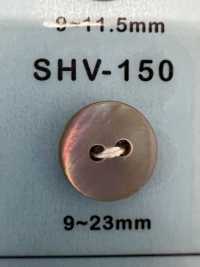 SHV150 兩孔貝殼紐扣[鈕扣] 大阪鈕扣（DAIYA BUTTON） 更多照片