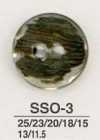 SSO3 天然材料貝殼2 孔光面鈕扣
