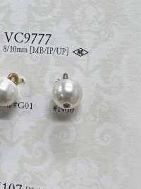 VC9777 珍珠般的羈扣[鈕扣] 愛麗絲鈕扣 更多照片