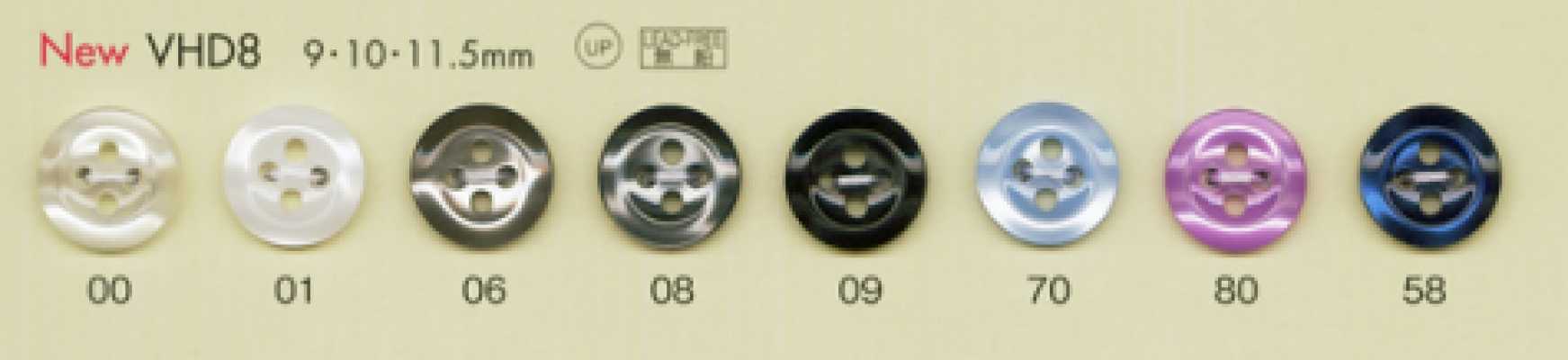 VHD8 DAIYA BUTTONS 耐衝擊超耐用系列 仿貝殼聚酯纖維鈕扣