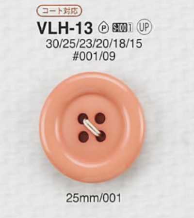 VLH13 聚酯樹脂製 表面四孔鈕扣