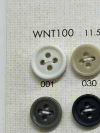 WNT100 優雅的 4 孔聚酯纖維紐扣，適用於襯衫和襯衫[羈扣] Osaka Plastic Industries（DAIYA BUTTON） 更多照片