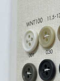 WNT100 優雅的 4 孔聚酯纖維紐扣，適用於襯衫和襯衫[羈扣] Osaka Plastic Industries（DAIYA BUTTON） 更多照片