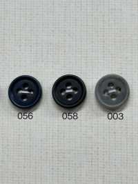 WNT100 優雅的 4 孔聚酯纖維紐扣，適用於襯衫和襯衫[羈扣] Osaka Plastic Industries（DAIYA BUTTON） 更多照片