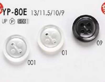 YP80E 聚酯纖維樹脂製 四孔鈕扣