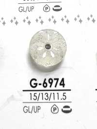 G6974 用於染色，粉紅色捲曲狀水晶石鈕扣 愛麗絲鈕扣 更多照片