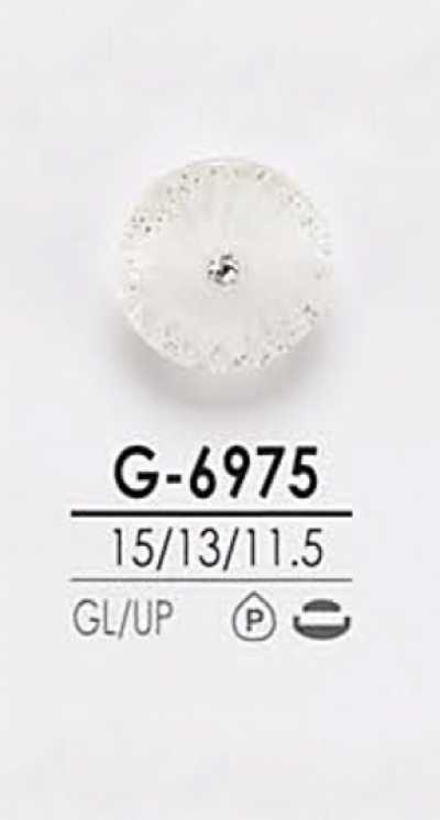G6975 染色用 髮捲風格 水晶石鈕扣