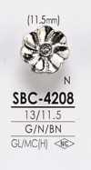 SBC4208 花朵圖形元素金屬鈕扣