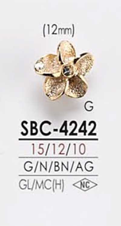 SBC4242 花朵圖形元素 金屬鈕扣
