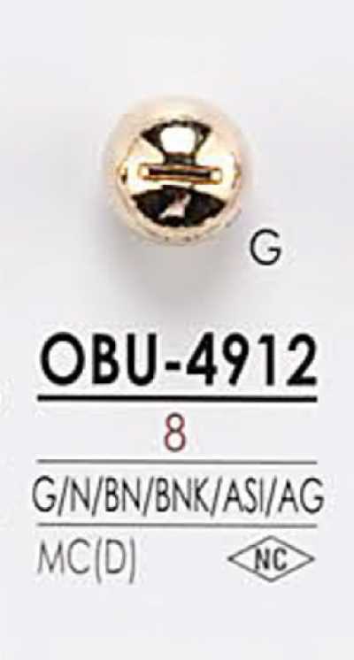 OBU4912 螺絲圖形元素金屬鈕扣