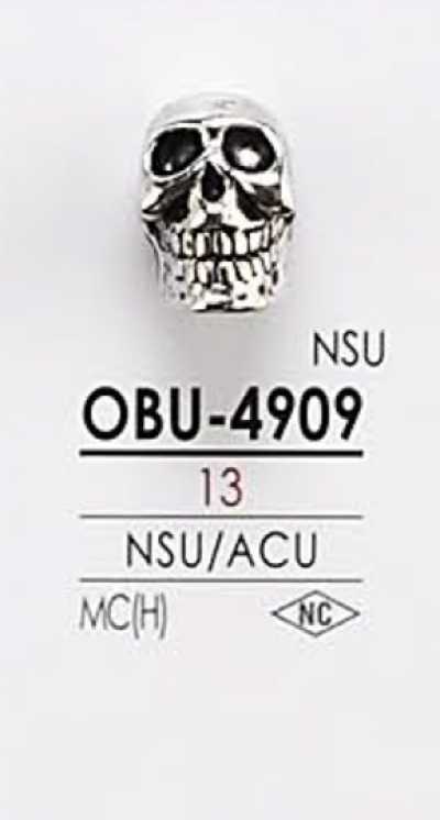 OBU4909 骷髏形金屬鈕扣