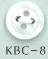 KBC-8 BIANCO SHELL 4孔中心空心貝殼鈕扣