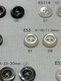 ES5 DAIYA BUTTONS紐扣聚酯纖維仿貝殼[羈扣] Osaka Plastic Industries（DAIYA BUTTON） 更多照片