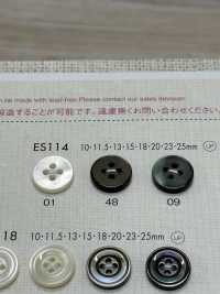 ES114 DAIYA BUTTONS紐扣聚酯纖維仿貝殼[鈕扣] 大阪鈕扣（DAIYA BUTTON） 更多照片