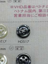 HDS17 DAIYA BUTTONS 防震超耐用""系列仿貝殼聚酯纖維紐扣"[鈕扣] 大阪鈕扣（DAIYA BUTTON） 更多照片