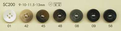 SC200 DAIYA BUTTONS 耐衝擊HYPER DURABLE""系列 水牛紋聚酯纖維鈕扣""