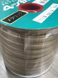 メイフェア(芯入り4ツ折ループ) 梅菲爾帶（4折環帶芯）[緞帶/絲帶帶繩子] Asahi Bias（渡邊織物工業） 更多照片