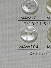 MAW104 DAIYA BUTTONS紐扣聚酯纖維仿貝殼[鈕扣] 大阪鈕扣（DAIYA BUTTON） 更多照片