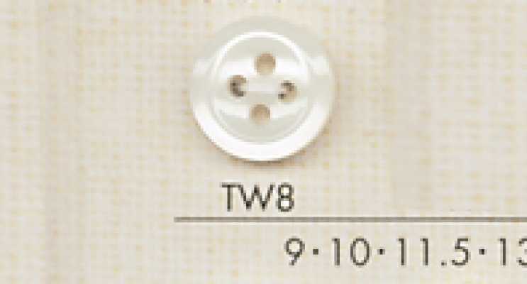 TW8 DAIYA BUTTONS 仿貝殼聚酯纖維鈕扣