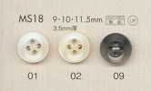 MS18 DAIYA BUTTONS 仿貝殼聚酯纖維鈕扣