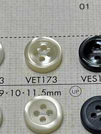 VET173 DAIYA BUTTONS紐扣聚酯纖維仿貝殼[羈扣] Osaka Plastic Industries（DAIYA BUTTON） 更多照片